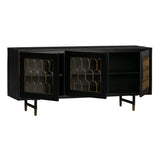 Gatsby Black Acacia Wood 66" Buffet by TOV Furniture at Eve Furniture