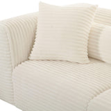 Tarra Fluffy Oversized Corduroy Modular Loveseat by TOV Furniture at Eve Furniture