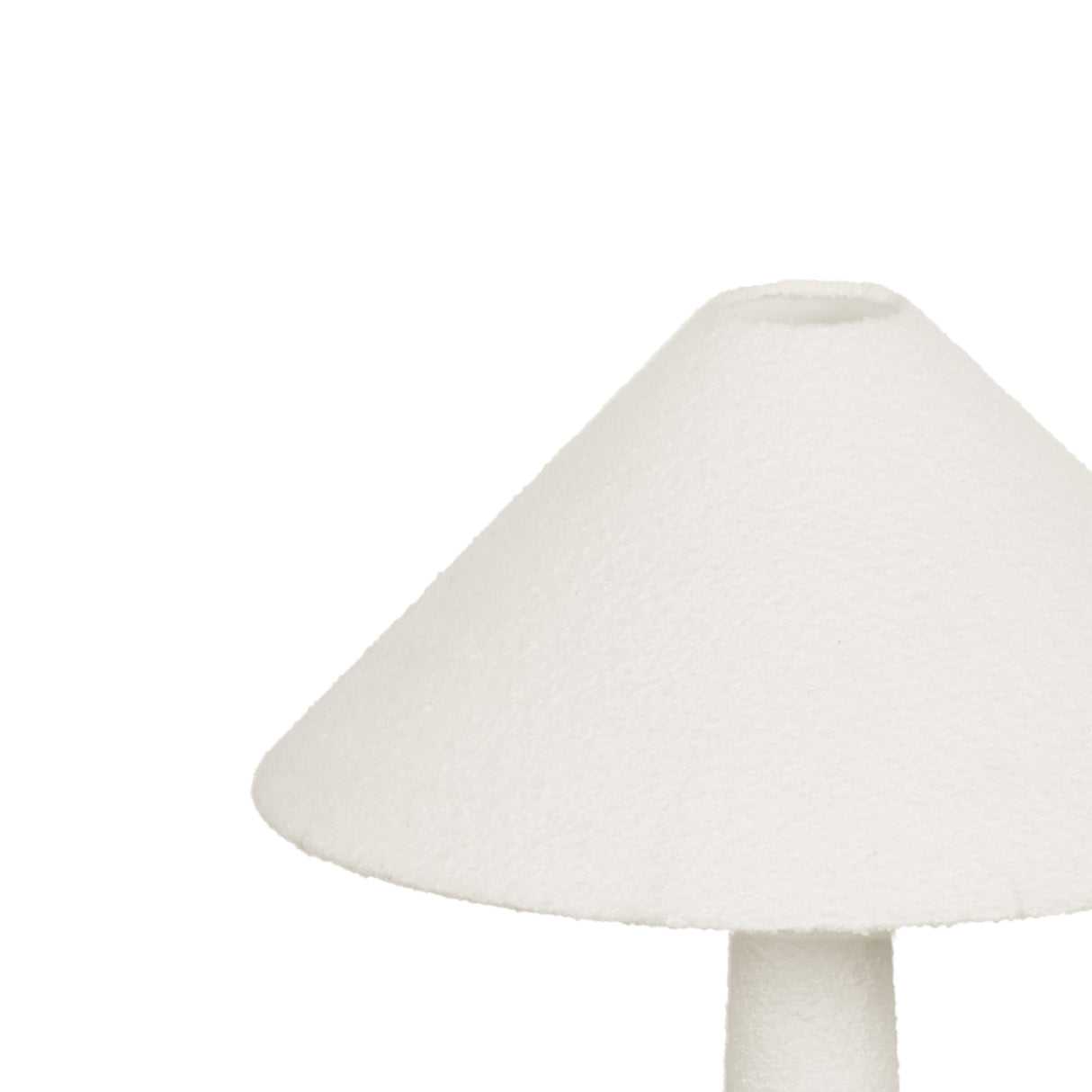Faith White Boucle Floor Lamp by TOV Furniture at Eve Furniture