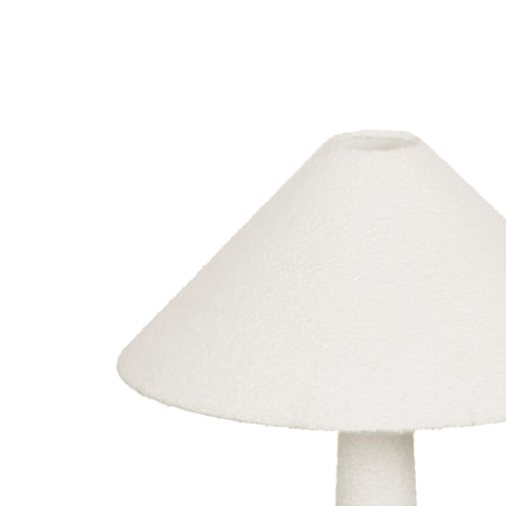 Faith White Boucle Floor Lamp by TOV Furniture at Eve Furniture