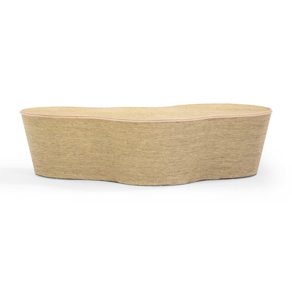 Slab Natural Seagrass Coffee Table by TOV Furniture at Eve Furniture