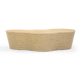 Slab Natural Seagrass Coffee Table by TOV Furniture at Eve Furniture