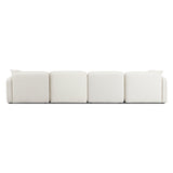 Travie Sand Upcycled Linen 6-Piece Modular U-Sectional by TOV Furniture at Eve Furniture