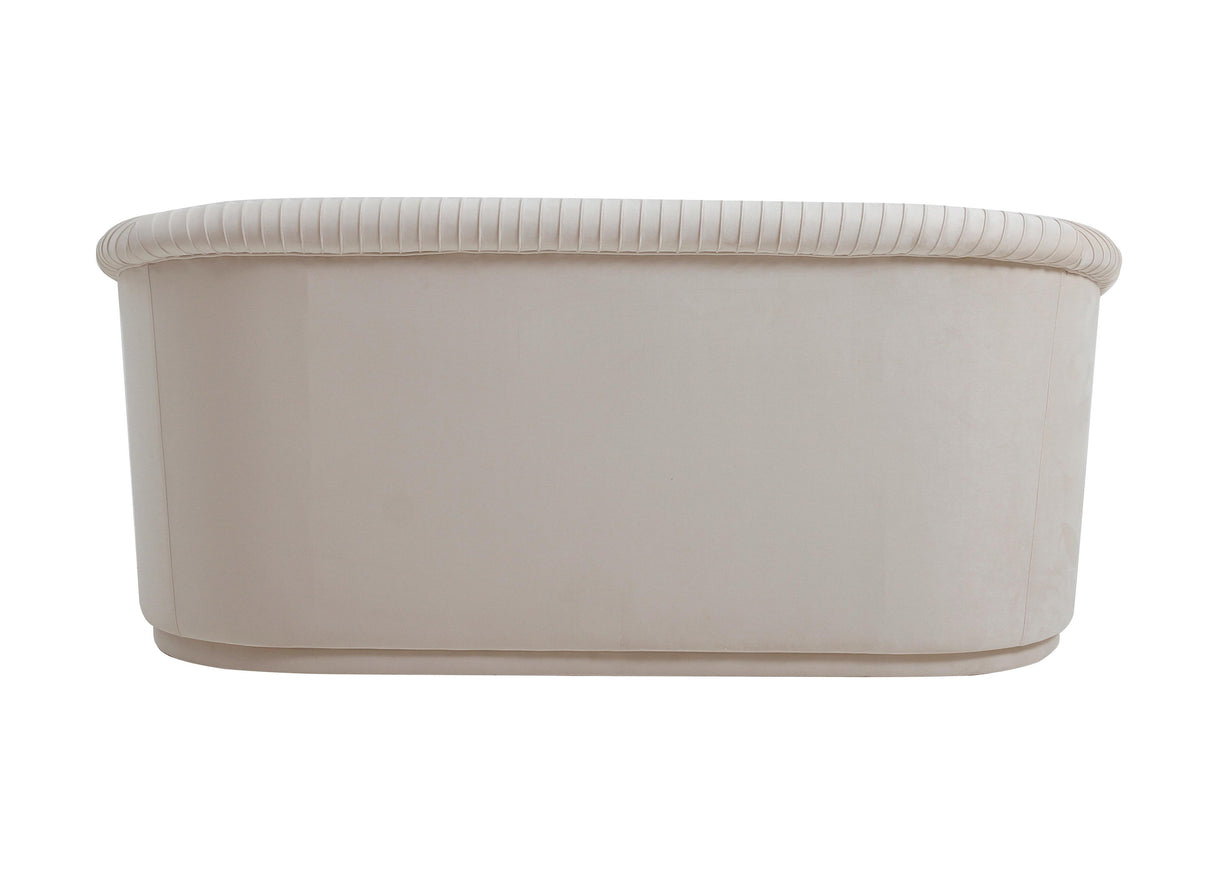 Yara Pleated Velvet Loveseat by Inspire Me! Home Decor by TOV Furniture at Eve Furniture