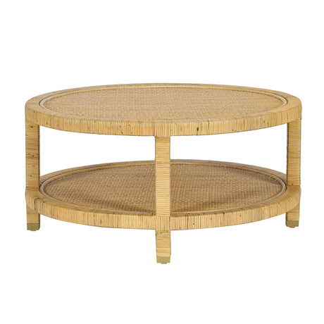 Amara Natural Rattan Coffee Table by TOV Furniture at Eve Furniture