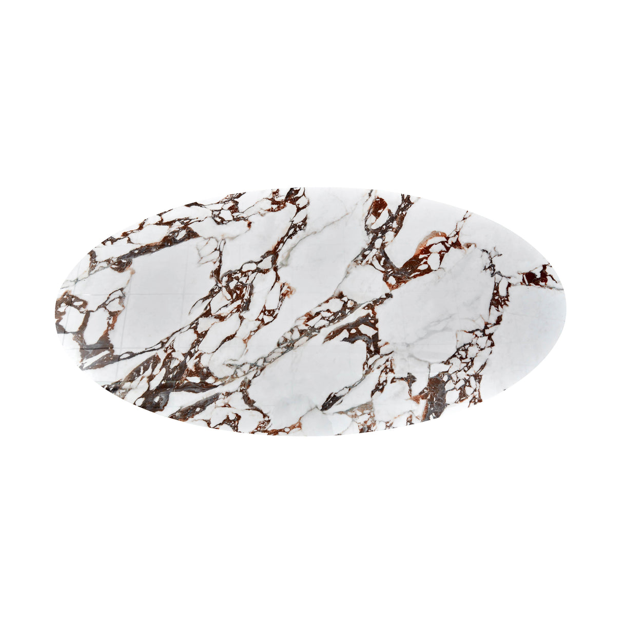 Tamara Marble Ceramic Oval Coffee Table by TOV Furniture at Eve Furniture