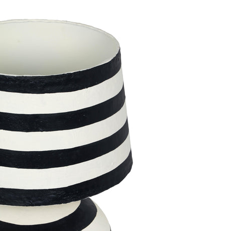 Positano Striped Papier Mache Table Lamp by TOV Furniture at Eve Furniture