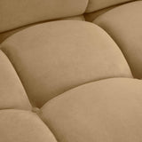 Calliope Cafe Au Lait Performance Velvet 4-piece Modular Sectional by TOV Furniture at Eve Furniture