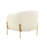 Kandra Cream Shearling Accent Chair by Inspire Me! Home Decor by TOV Furniture at Eve Furniture
