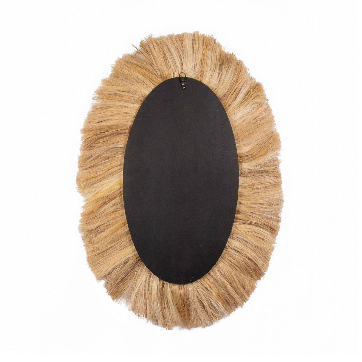 Tribal Natural Abaca Grass Oval Wall Mirror by TOV Furniture at Eve Furniture