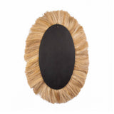 Tribal Natural Abaca Grass Oval Wall Mirror by TOV Furniture at Eve Furniture