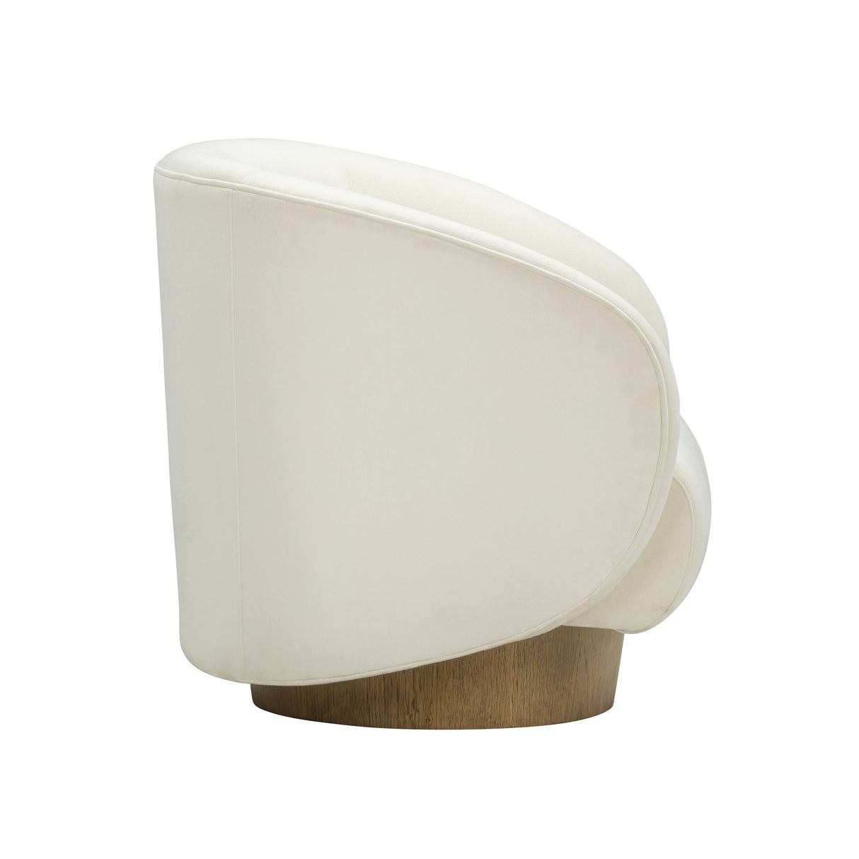 Presley Cream Velvet Swivel Accent Chair by TOV Furniture at Eve Furniture