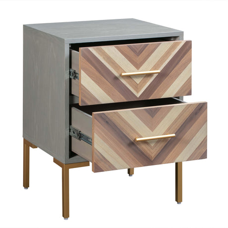 Quinn Grey Side Table by TOV Furniture at Eve Furniture
