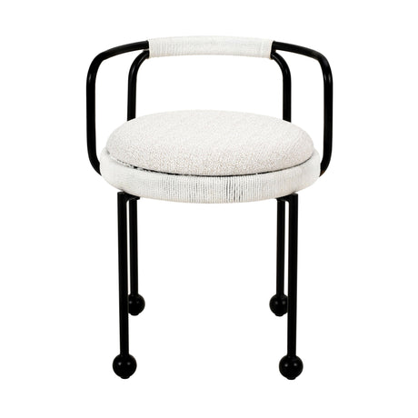 Pansy Cream Outdoor Dining Chair by TOV Furniture at Eve Furniture