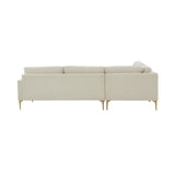 Serena Velvet L-Sectional by TOV Furniture at Eve Furniture