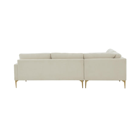 Serena Velvet L-Sectional by TOV Furniture at Eve Furniture