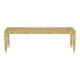 Amara Cream Linen Bench by TOV Furniture at Eve Furniture