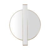 Carri Gold Round Wall Mirror by TOV Furniture at Eve Furniture