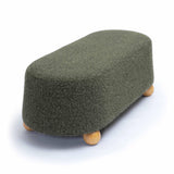 Jaine Loose Mohair Large Ottoman by TOV Furniture at Eve Furniture