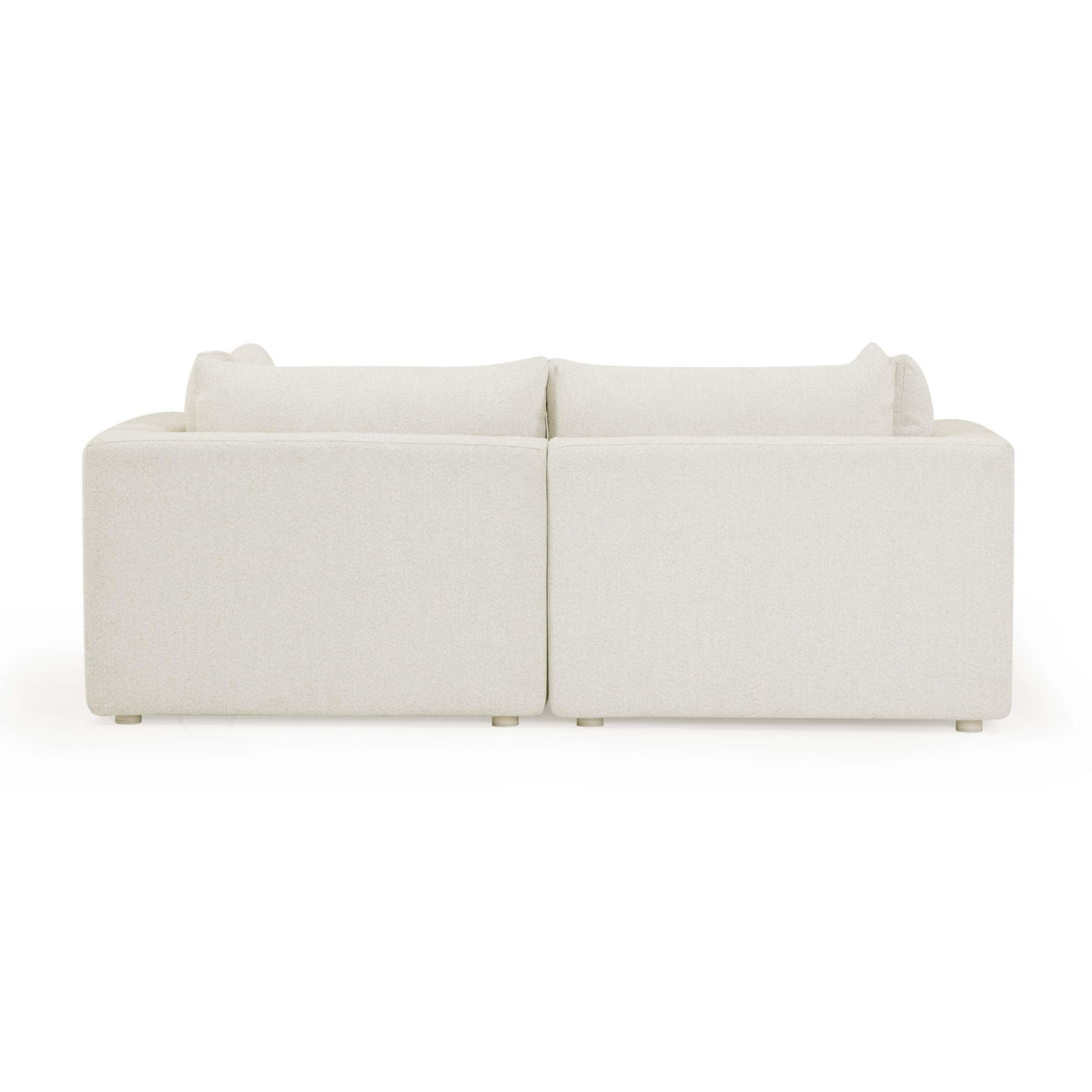Hangover Cream Outdoor Modular Loveseat by TOV Furniture at Eve Furniture