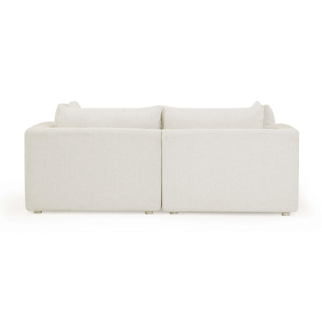 Hangover Cream Outdoor Modular Loveseat by TOV Furniture at Eve Furniture