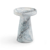 Zara Aegean Marble Indoor / Outdoor Side Table by TOV Furniture at Eve Furniture