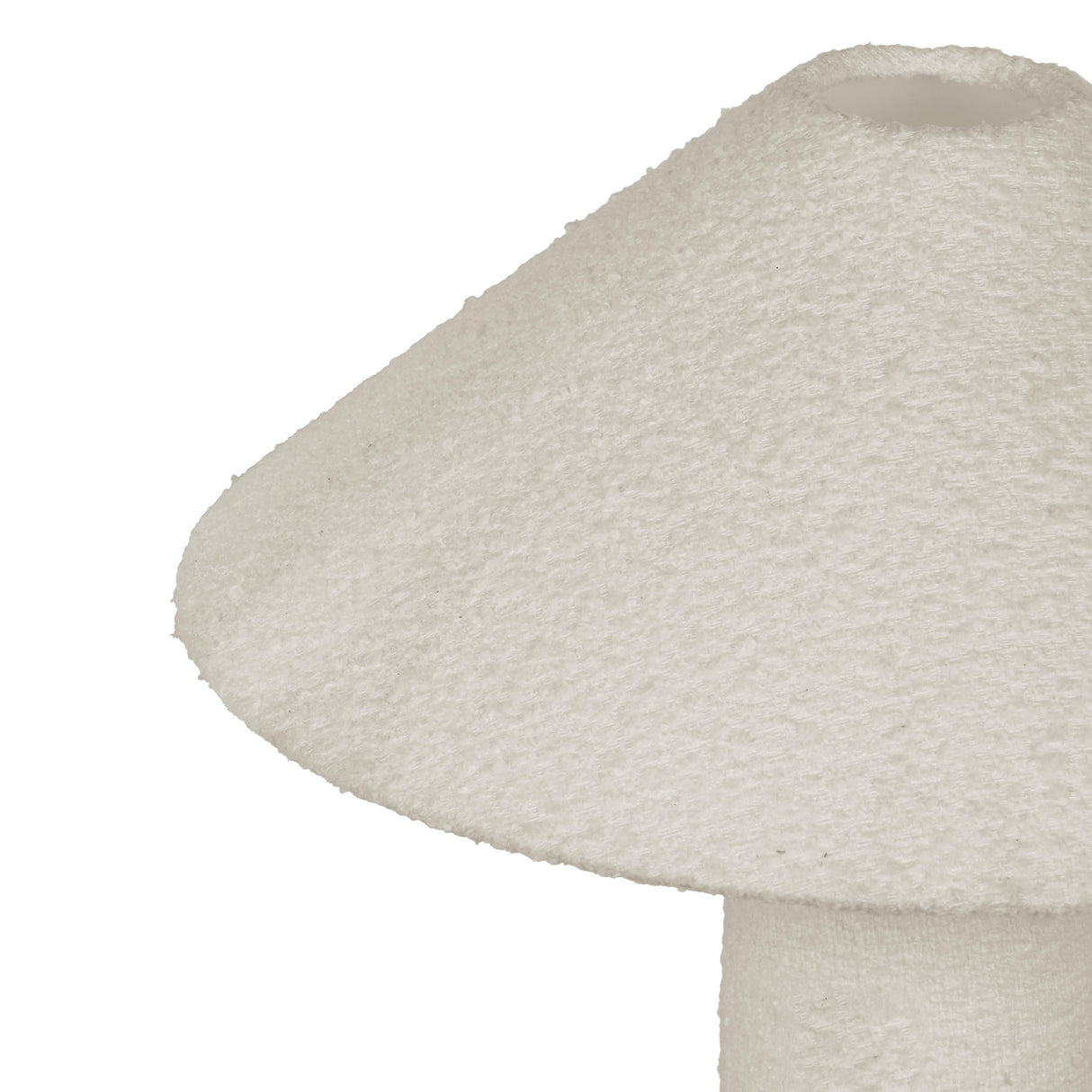 Faith White Boucle Table Lamp by TOV Furniture at Eve Furniture