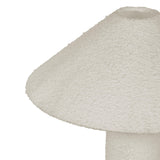 Faith White Boucle Table Lamp by TOV Furniture at Eve Furniture