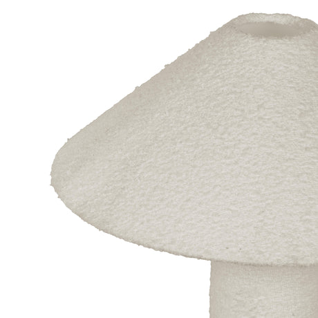 Faith White Boucle Table Lamp by TOV Furniture at Eve Furniture
