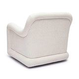 Charli Cream Basketweave Chenille Swivel Chair by TOV Furniture at Eve Furniture