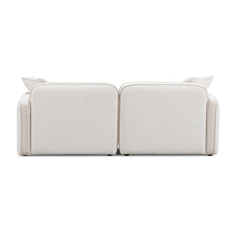 Travie Performance Corduroy Velvet Modular Loveseat by TOV Furniture at Eve Furniture