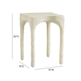 Skully Cream Textured Side Table by TOV Furniture at Eve Furniture