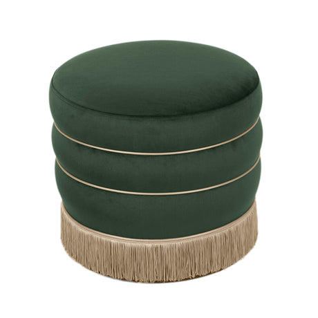 Lakka Velvet Ottoman by TOV Furniture at Eve Furniture