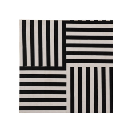 Cube Black and White Side Table by TOV Furniture at Eve Furniture