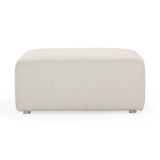 Hangover Cream Outdoor Ottoman by TOV Furniture at Eve Furniture