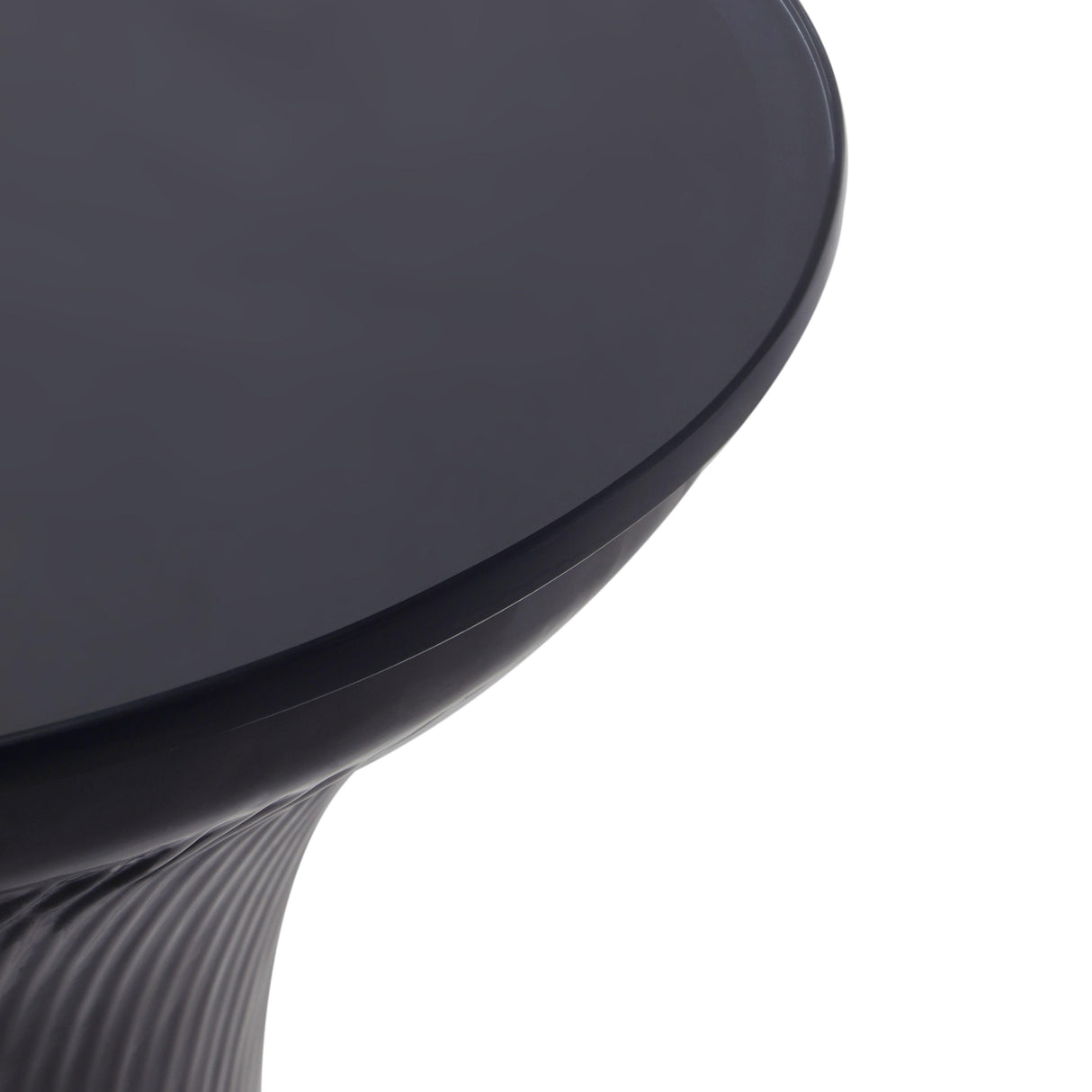 Cassandra Glass Flared Side Table by TOV Furniture at Eve Furniture