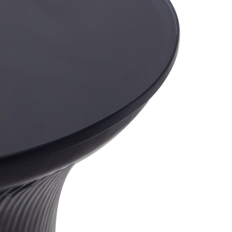 Cassandra Glass Flared Side Table by TOV Furniture at Eve Furniture