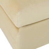Jessie Champagne Velvet Modular Ottoman by TOV Furniture at Eve Furniture