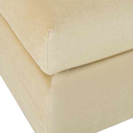 Jessie Champagne Velvet Modular Ottoman by TOV Furniture at Eve Furniture