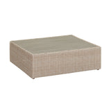 Cali Natural Wicker Outdoor Ottoman / Coffee Table by TOV Furniture at Eve Furniture