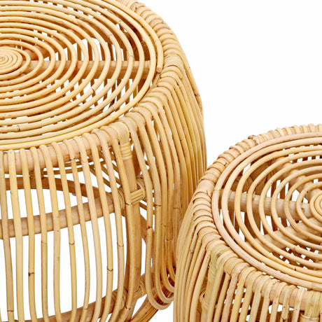 Azrina Rattan Nesting Tables by TOV Furniture at Eve Furniture
