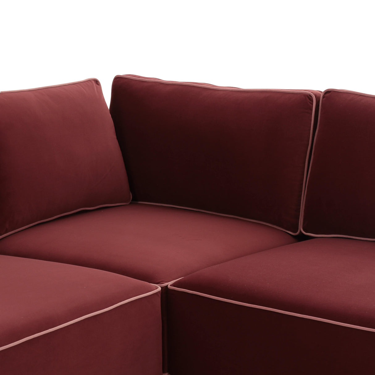 Willow Velvet Modular Large U Sectional by TOV Furniture at Eve Furniture