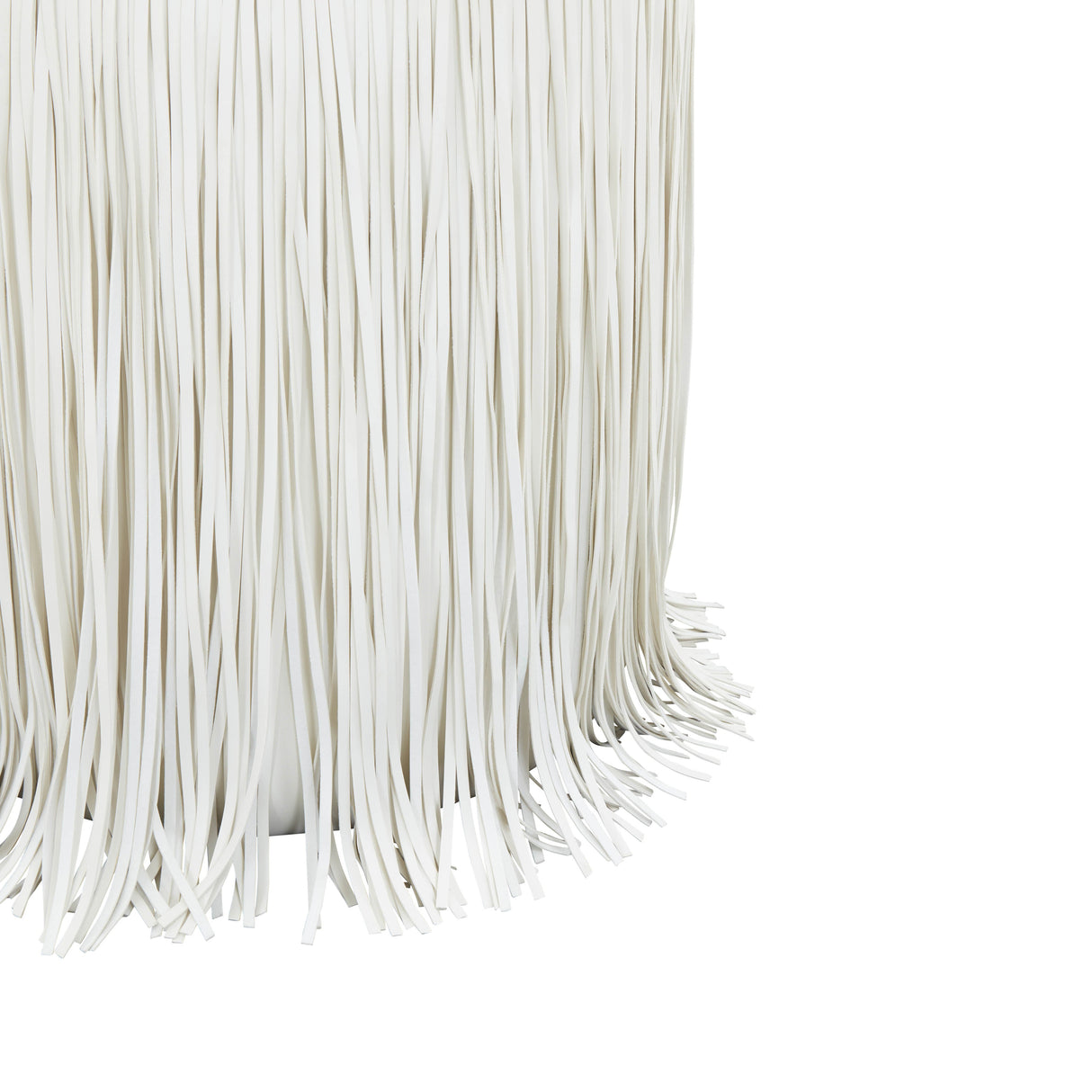 Shag Me Performance Vegan Leather Ottoman by TOV Furniture at Eve Furniture