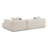 Tristine Cream Linen Sectional by TOV Furniture at Eve Furniture