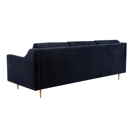 Milan Black Velvet Sofa by TOV Furniture at Eve Furniture