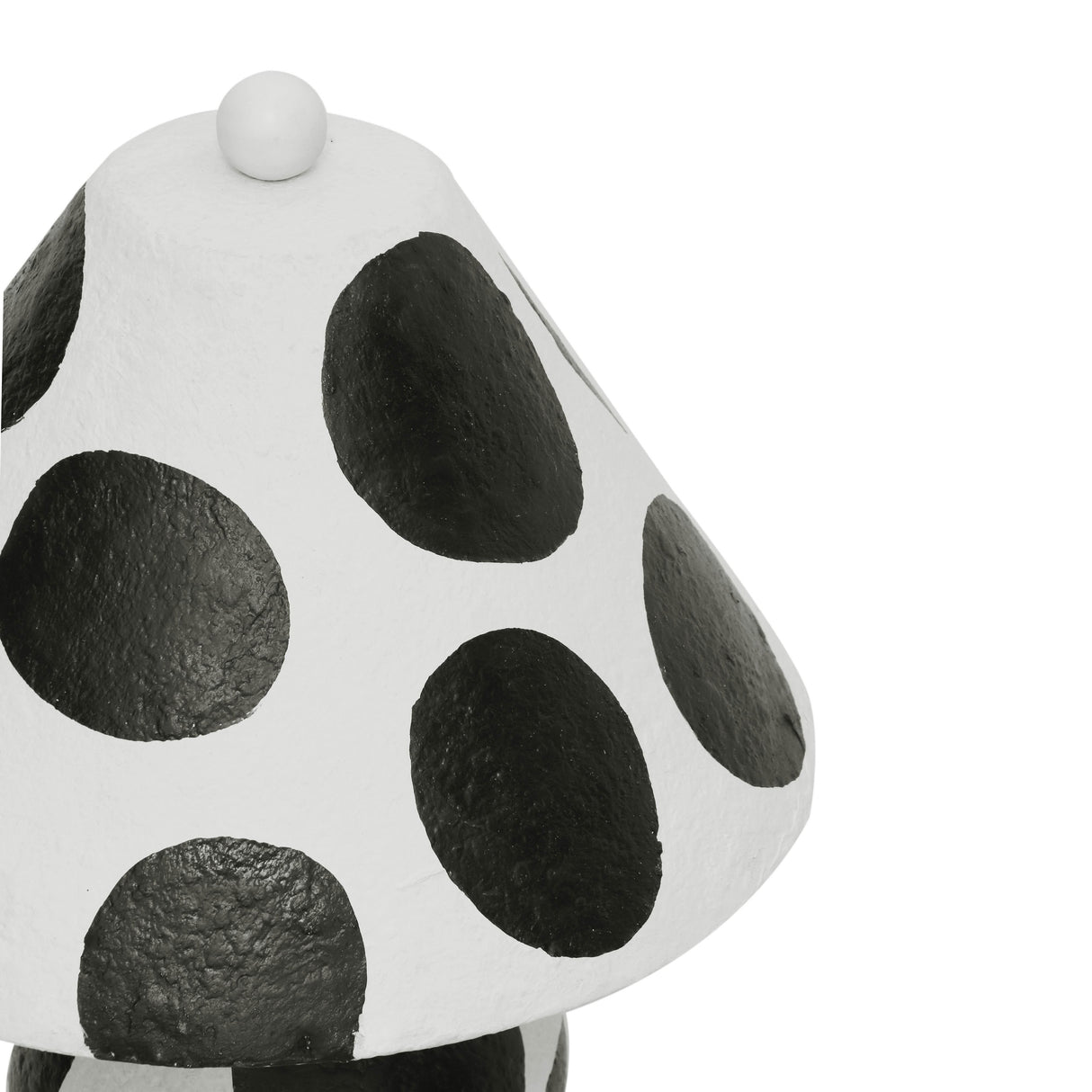 Lerici Black and White Papier Mache Table Lamp by TOV Furniture at Eve Furniture