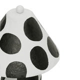 Lerici Black and White Papier Mache Table Lamp by TOV Furniture at Eve Furniture
