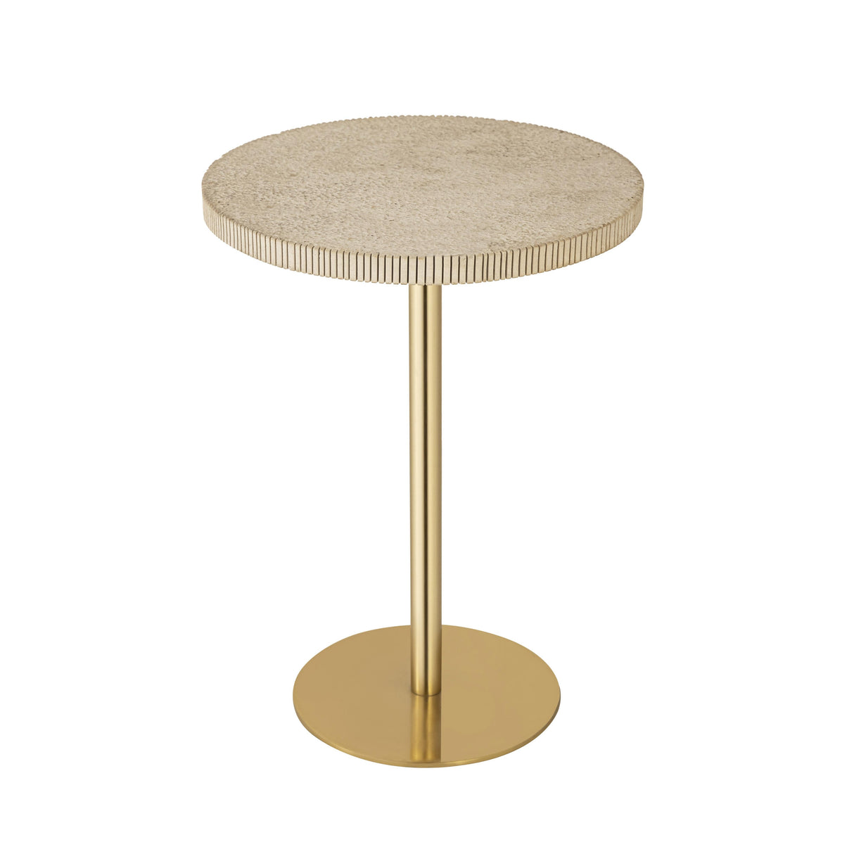 Fiona Gold Stone Side Table by TOV Furniture at Eve Furniture