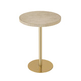 Fiona Gold Stone Side Table by TOV Furniture at Eve Furniture