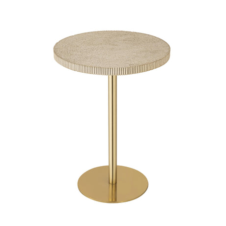 Fiona Gold Stone Side Table by TOV Furniture at Eve Furniture
